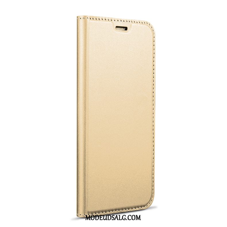 Samsung Galaxy A8 Etui / Cover Support Kort Blå Lædertaske