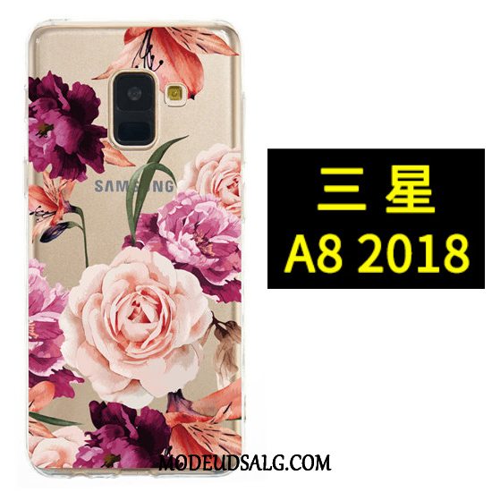 Samsung Galaxy A8 Etui Sort Hængende Ornamenter Malet Anti-fald Blød