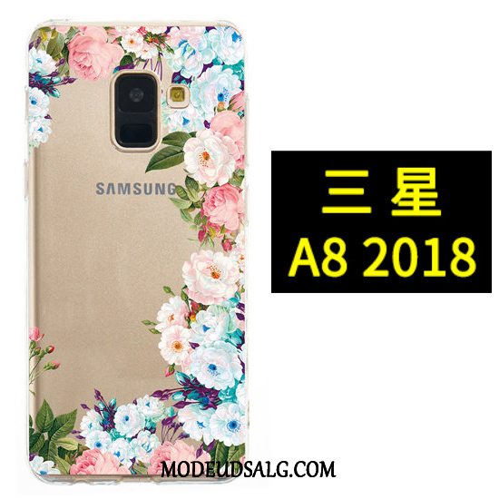 Samsung Galaxy A8 Etui Sort Hængende Ornamenter Malet Anti-fald Blød