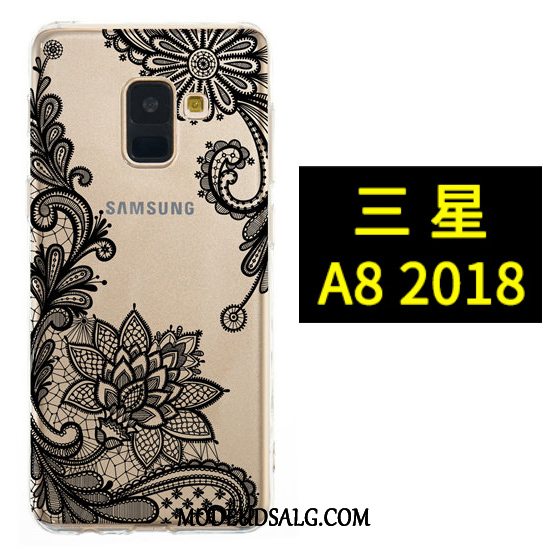 Samsung Galaxy A8 Etui Sort Hængende Ornamenter Malet Anti-fald Blød