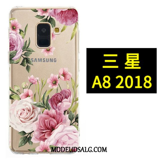 Samsung Galaxy A8 Etui Sort Hængende Ornamenter Malet Anti-fald Blød