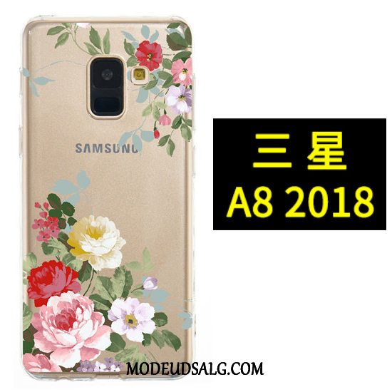 Samsung Galaxy A8 Etui Sort Hængende Ornamenter Malet Anti-fald Blød