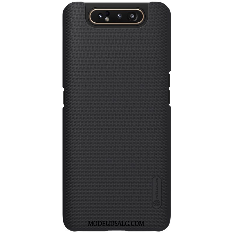 Samsung Galaxy A80 Etui Beskyttelse Cover Nubuck Hård Guld