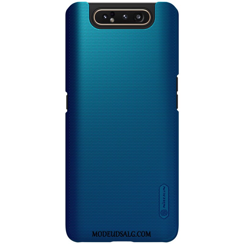 Samsung Galaxy A80 Etui Beskyttelse Cover Nubuck Hård Guld