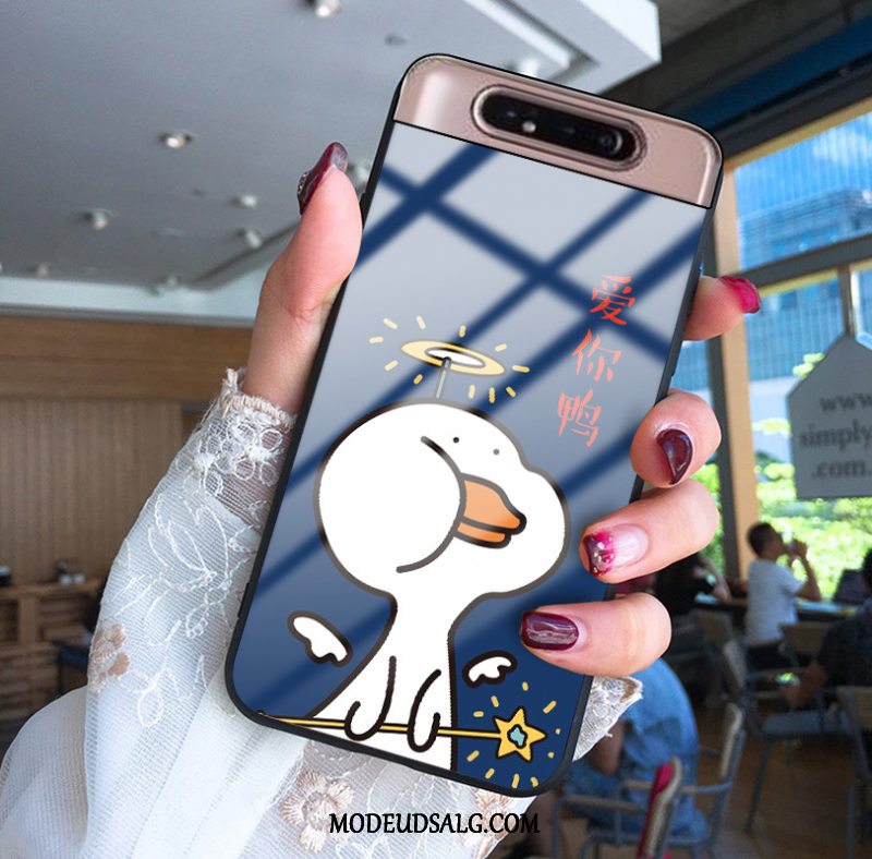 Samsung Galaxy A80 Etui Beskyttelse Rød Cover Cartoon Glas