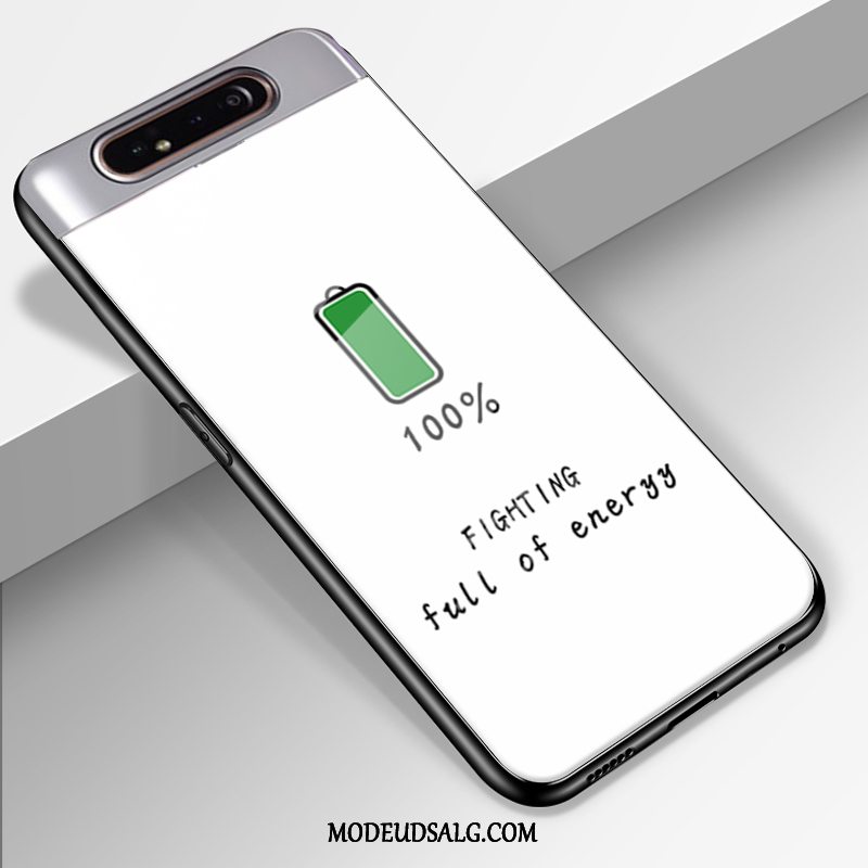 Samsung Galaxy A80 Etui Cover Simple Glas Silikone Beskyttelse