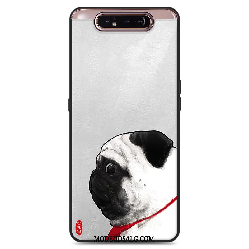 Samsung Galaxy A80 Etui Hvid Blød Cover Silikone Elskeren