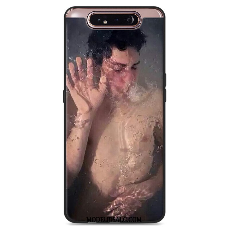 Samsung Galaxy A80 Etui Hvid Blød Cover Silikone Elskeren