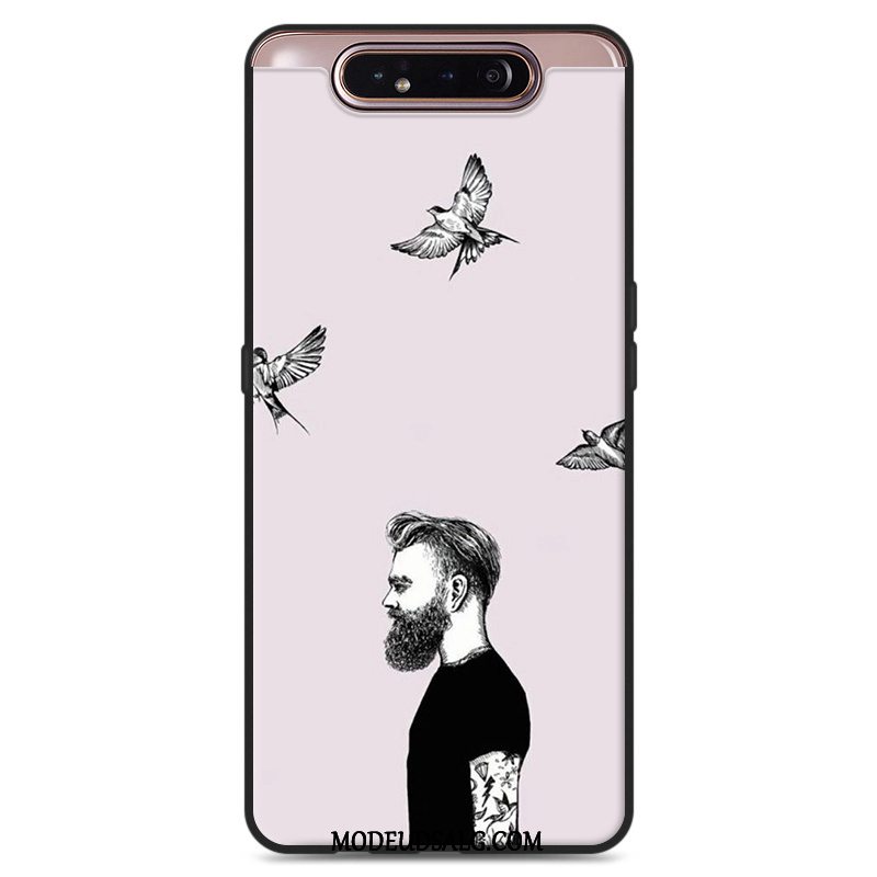 Samsung Galaxy A80 Etui Hvid Blød Cover Silikone Elskeren