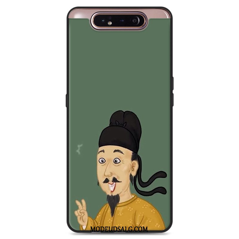 Samsung Galaxy A80 Etui Hvid Blød Cover Silikone Elskeren