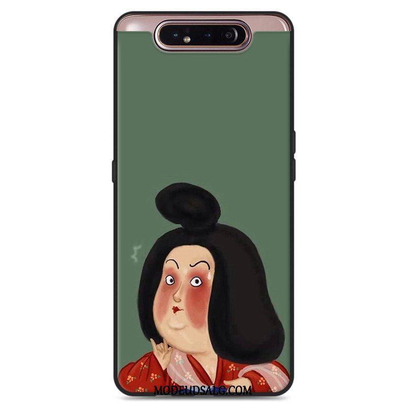 Samsung Galaxy A80 Etui Hvid Blød Cover Silikone Elskeren