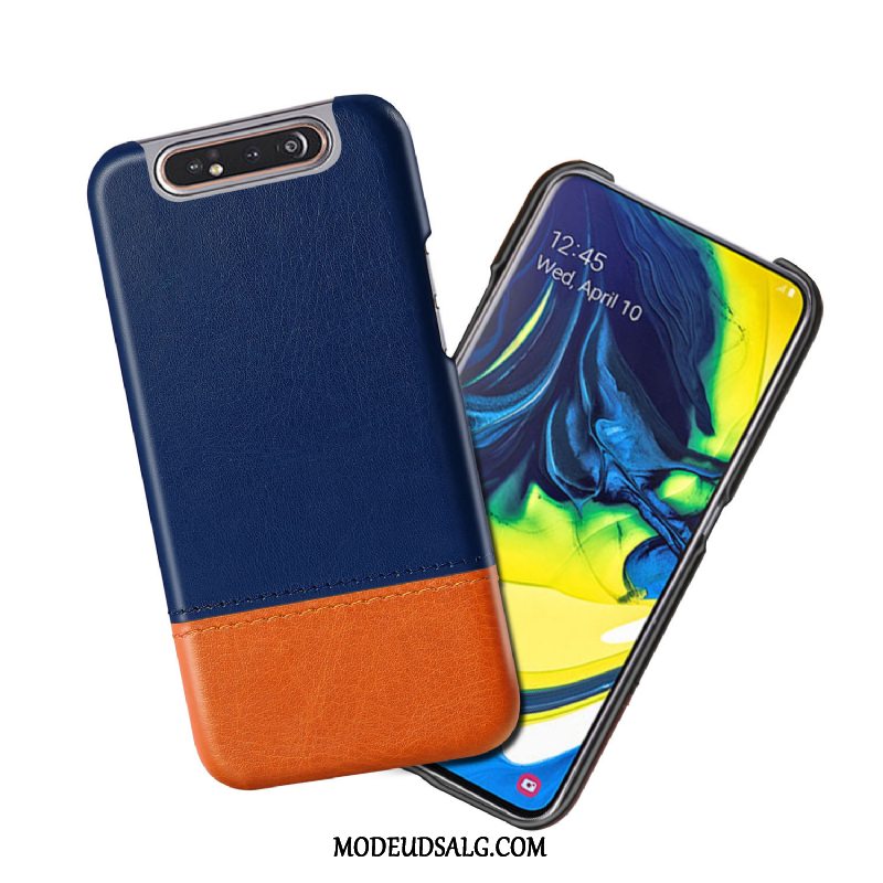 Samsung Galaxy A80 Etui Lædertaske Af Personlighed Beskyttelse Cover Sort