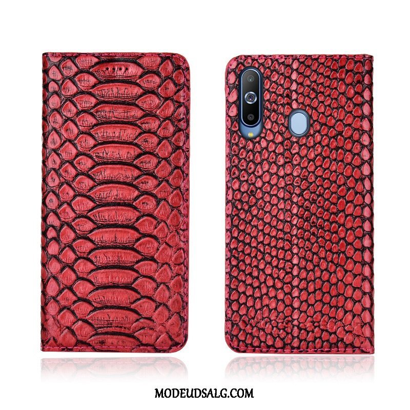 Samsung Galaxy A8s Etui / Cover Blød Mønster Clamshell Lædertaske Silikone