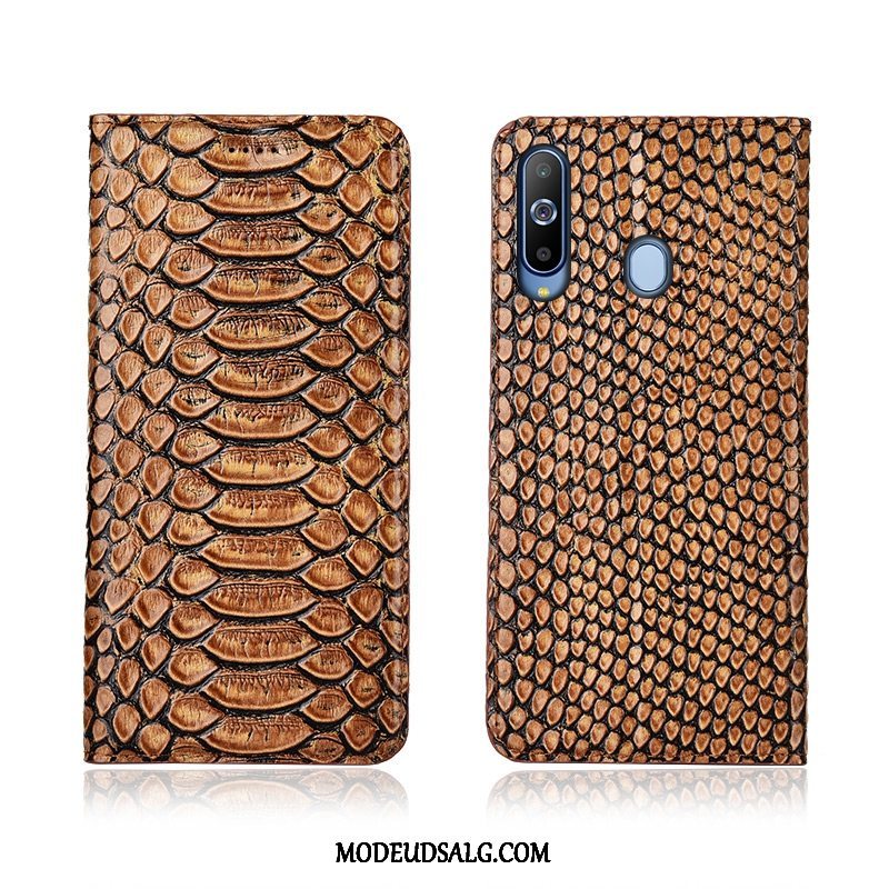 Samsung Galaxy A8s Etui / Cover Blød Mønster Clamshell Lædertaske Silikone