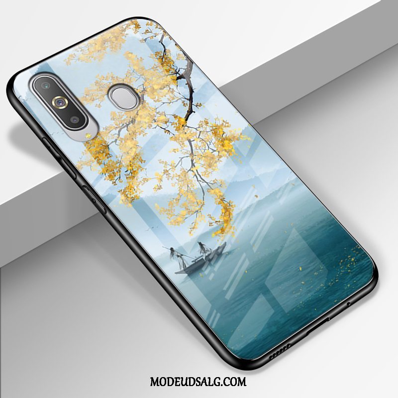 Samsung Galaxy A8s Etui / Cover Rød Spejl Malet Glas