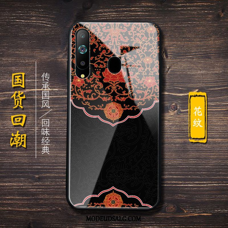 Samsung Galaxy A8s Etui Kinesisk Stil Sort Cover Anti-fald Af Personlighed