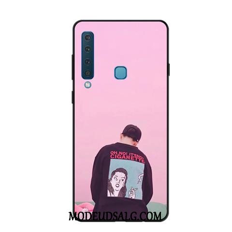 Samsung Galaxy A9 Etui Anti-fald Blød Cover Nubuck Gul