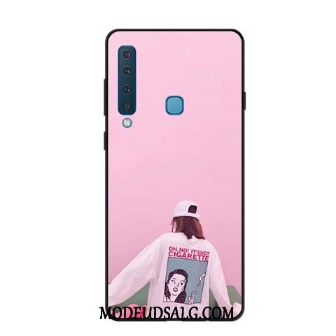 Samsung Galaxy A9 Etui Anti-fald Blød Cover Nubuck Gul