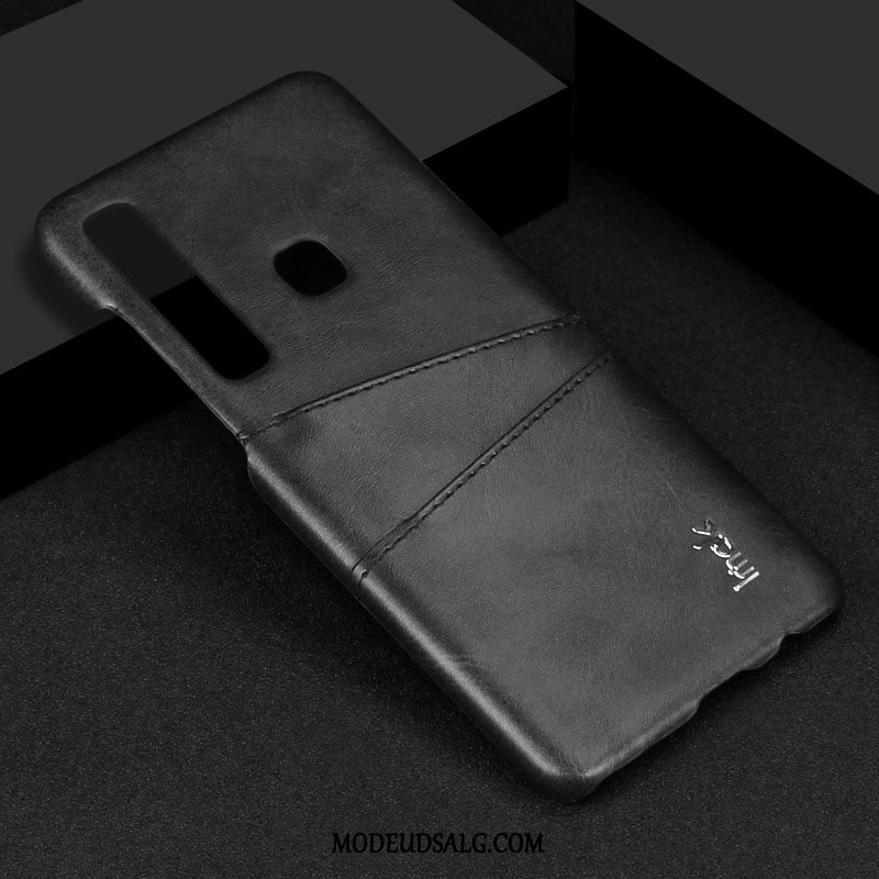 Samsung Galaxy A9 Etui Mønster Anti-fald Kort Sort Cover