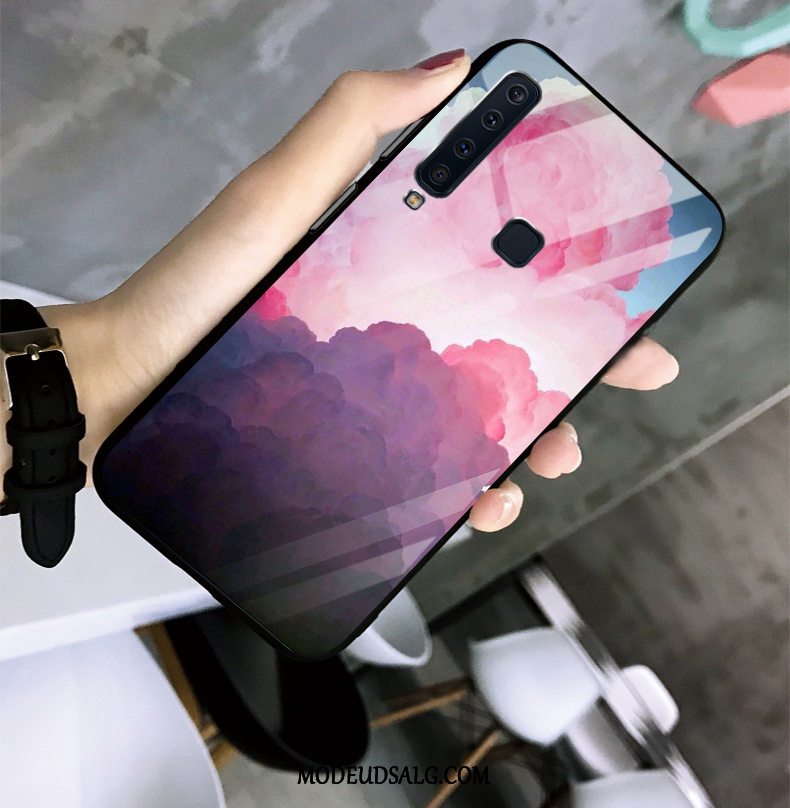 Samsung Galaxy A9 Etui Smukke Farve Glas Beskyttelse Cover