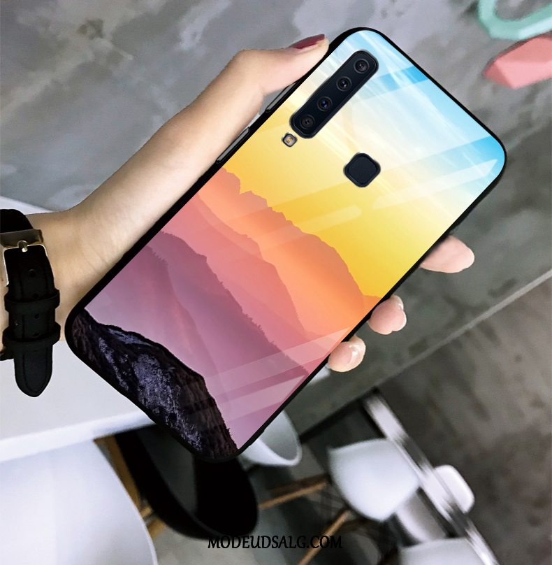 Samsung Galaxy A9 Etui Smukke Farve Glas Beskyttelse Cover