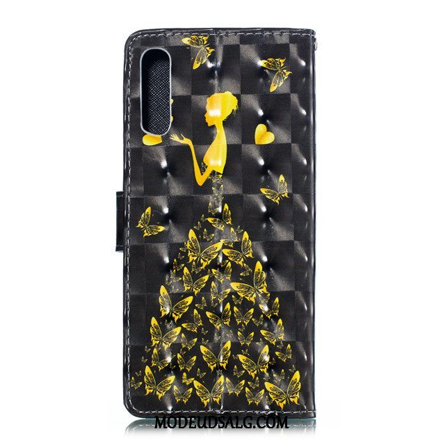 Samsung Galaxy A90 5g Etui Anti-fald Cover Lædertaske Clamshell Smuk