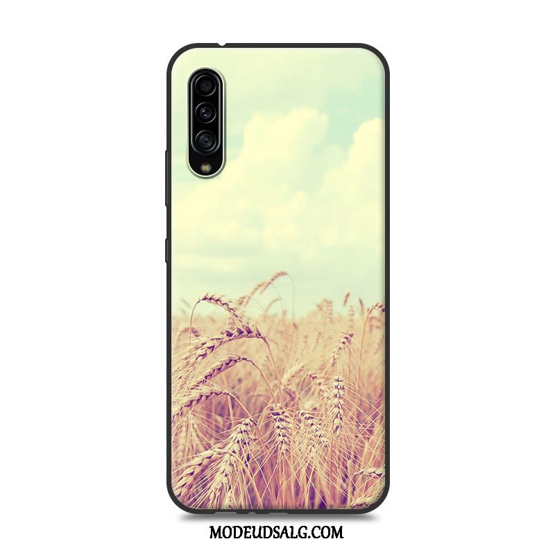 Samsung Galaxy A90 5g Etui Cover Anti-fald Ny Gul Nubuck