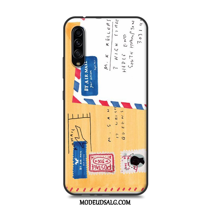 Samsung Galaxy A90 5g Etui Cover Anti-fald Ny Gul Nubuck