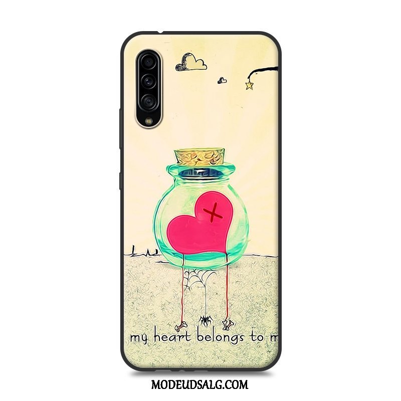 Samsung Galaxy A90 5g Etui Cover Anti-fald Ny Gul Nubuck