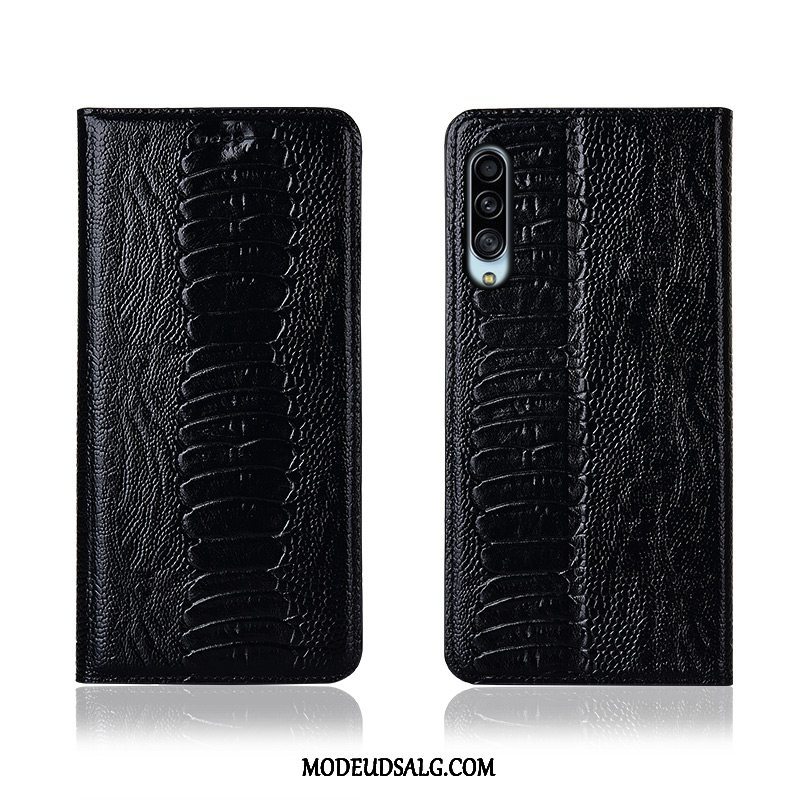 Samsung Galaxy A90 5g Etui / Cover Anti-fald Ægte Læder Alt Inklusive Fugl Blød