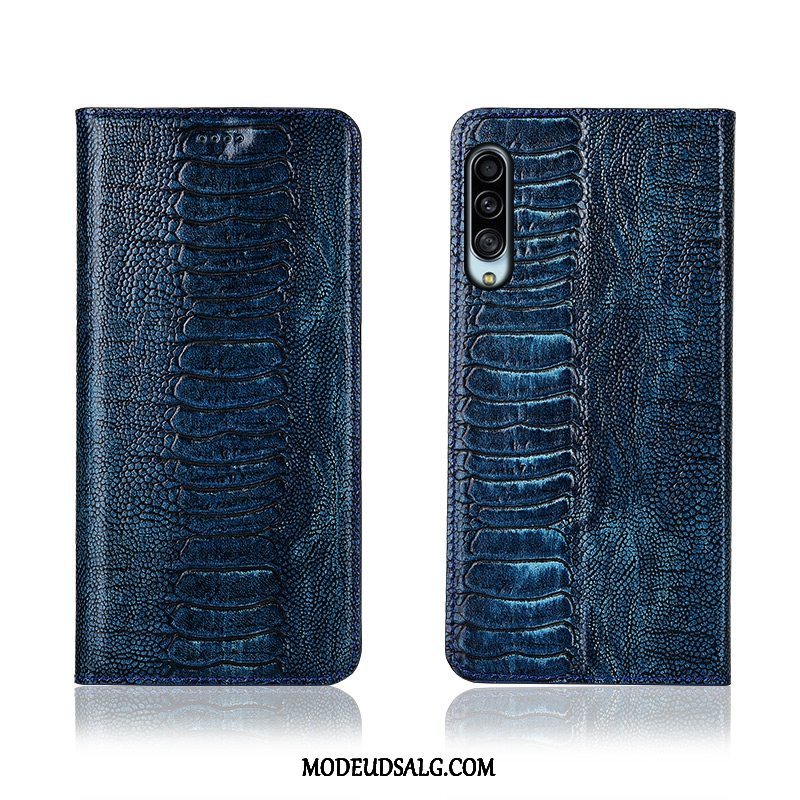 Samsung Galaxy A90 5g Etui / Cover Anti-fald Ægte Læder Alt Inklusive Fugl Blød