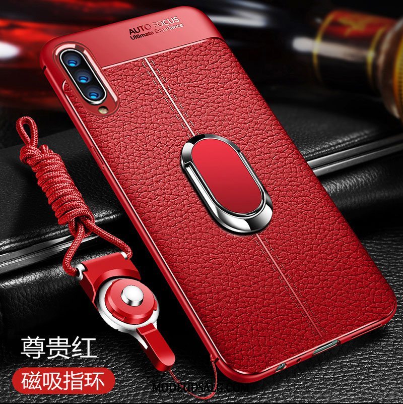 Samsung Galaxy A90 5g Etui / Cover Silikone Blød Lædertaske Alt Inklusive Tynd