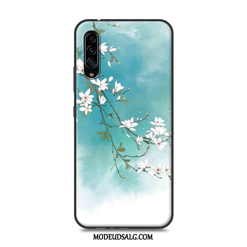 Samsung Galaxy A90 5g Etui Cover Silikone Kinesisk Stil Lyserød Beskyttelse