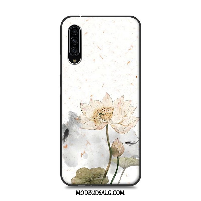 Samsung Galaxy A90 5g Etui Cover Silikone Kinesisk Stil Lyserød Beskyttelse