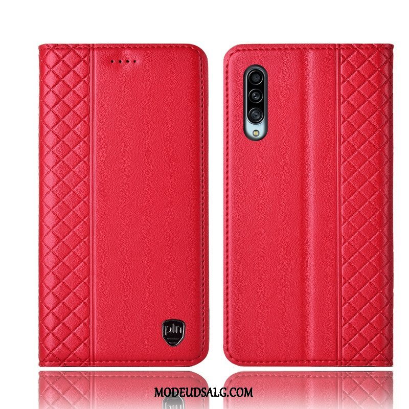 Samsung Galaxy A90 5g Etui / Cover Ægte Læder Beskyttelse Alt Inklusive Folio