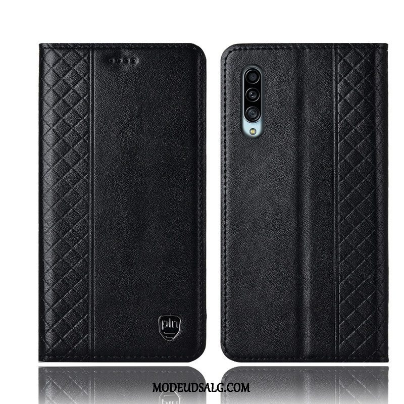 Samsung Galaxy A90 5g Etui / Cover Ægte Læder Beskyttelse Alt Inklusive Folio