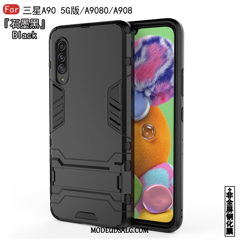 Samsung Galaxy A90 5g Etui Mønster Anti-fald Hvid Beskyttelse Af Personlighed