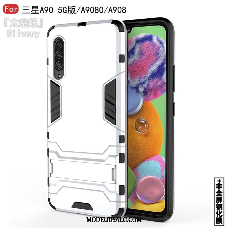 Samsung Galaxy A90 5g Etui Mønster Anti-fald Hvid Beskyttelse Af Personlighed