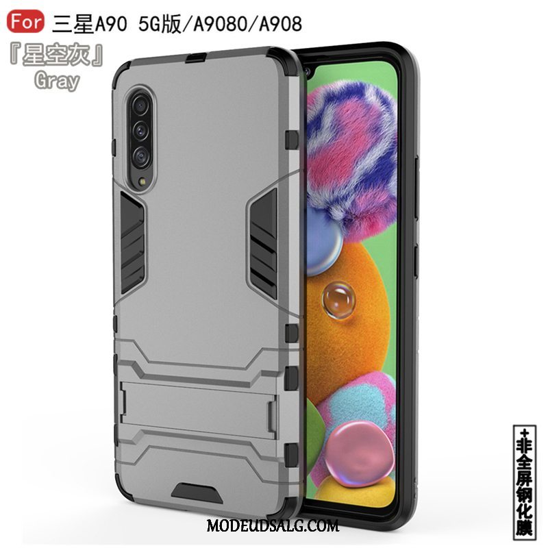 Samsung Galaxy A90 5g Etui Mønster Anti-fald Hvid Beskyttelse Af Personlighed