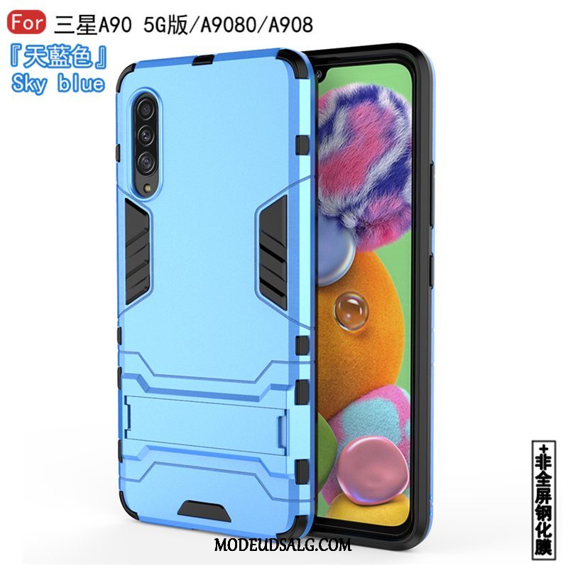 Samsung Galaxy A90 5g Etui Mønster Anti-fald Hvid Beskyttelse Af Personlighed