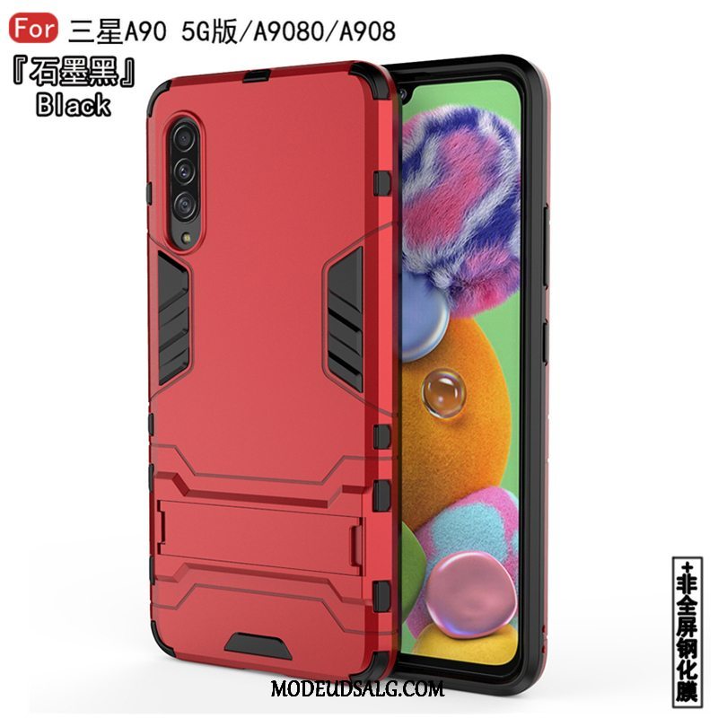 Samsung Galaxy A90 5g Etui Mønster Anti-fald Hvid Beskyttelse Af Personlighed