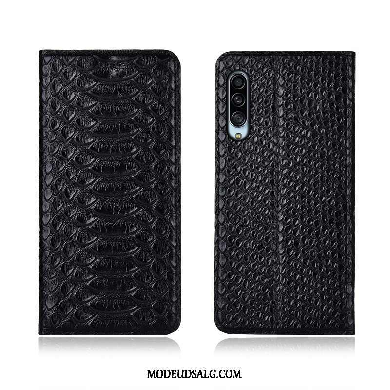 Samsung Galaxy A90 5g Etui Rød Cover Ægte Læder Clamshell Trendy