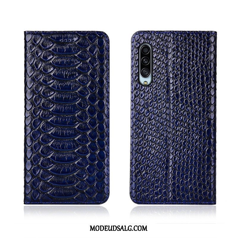 Samsung Galaxy A90 5g Etui Rød Cover Ægte Læder Clamshell Trendy