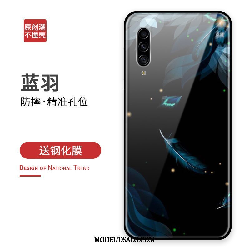 Samsung Galaxy A90 5g Etui Sort Anti-fald Af Personlighed Glas Alt Inklusive