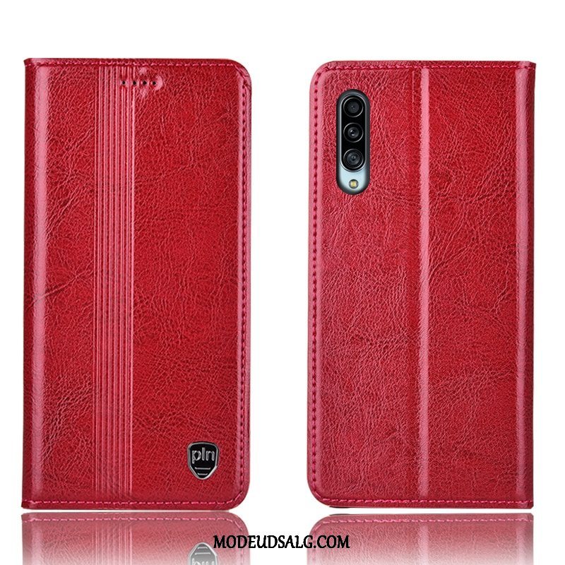 Samsung Galaxy A90 5g Etui Ægte Læder Folio Alt Inklusive Cover Beskyttelse