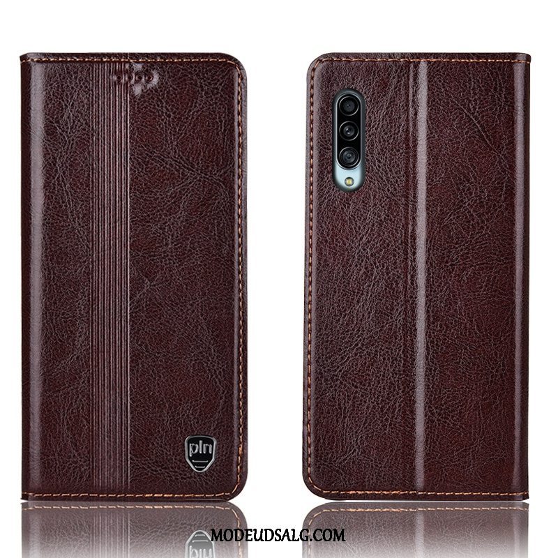 Samsung Galaxy A90 5g Etui Ægte Læder Folio Alt Inklusive Cover Beskyttelse