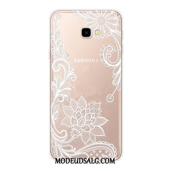 Samsung Galaxy J4+ Etui Blomster Malet Beskyttelse Lyserød Cartoon