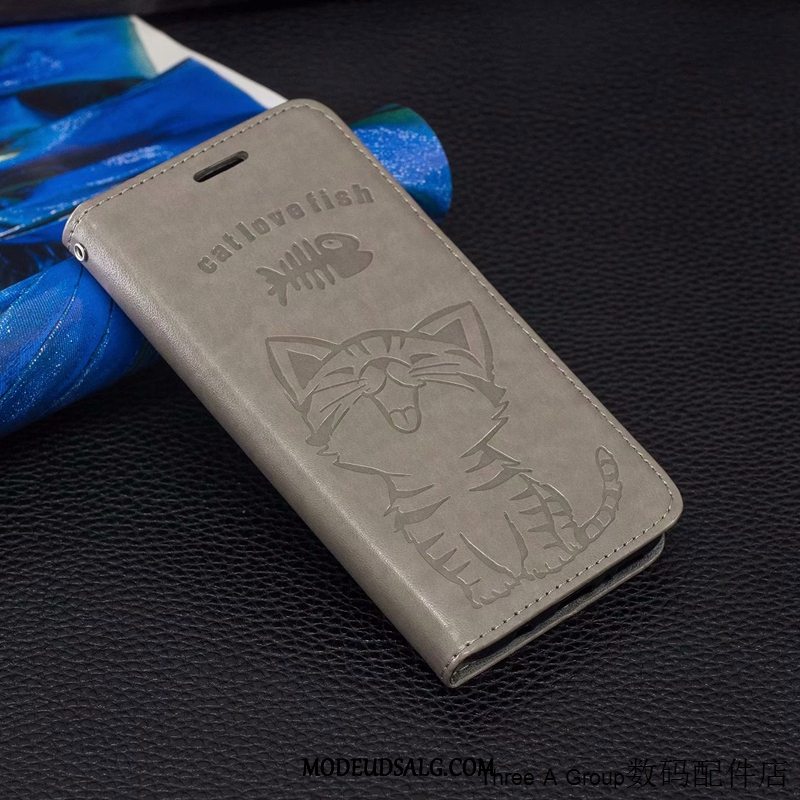 Samsung Galaxy J4+ Etui Cartoon Lædertaske Silikone Cover Beskyttelse