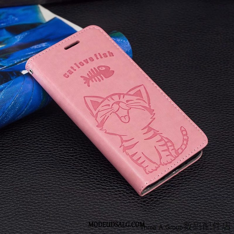 Samsung Galaxy J4+ Etui Cartoon Lædertaske Silikone Cover Beskyttelse