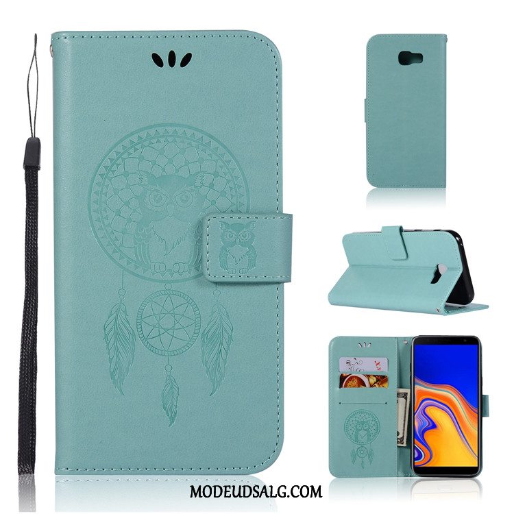 Samsung Galaxy J4+ Etui / Cover Beskyttelse Lædertaske Folio Lilla